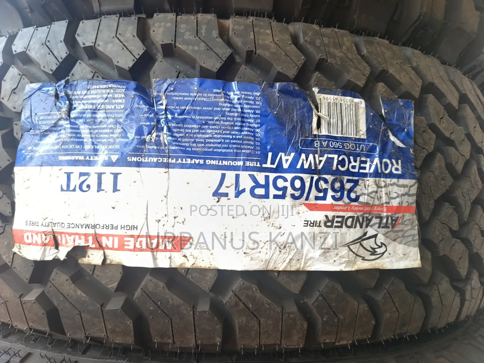 265/65 R17 Atlander Tyre Made in Thailand