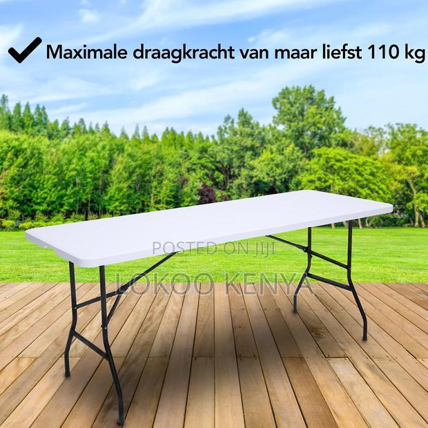 Dining Table : Foldable Metallic Legs Dining Table