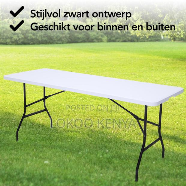 Dining Table : Foldable Metallic Legs Dining Table - thumbnail 6