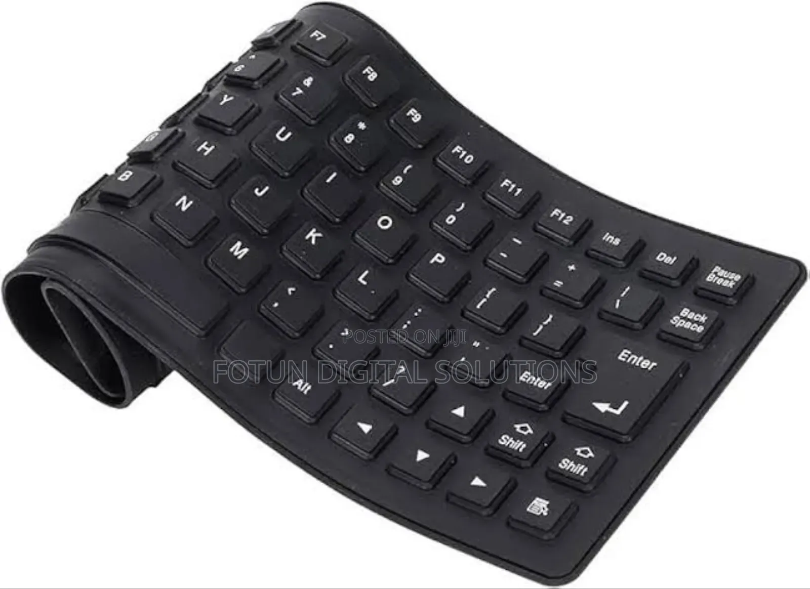 Silicone Flexible Keyboard – Foldable, Waterproof Portable