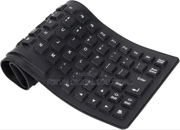 Silicone Flexible Keyboard – Foldable, Waterproof Portable - main view