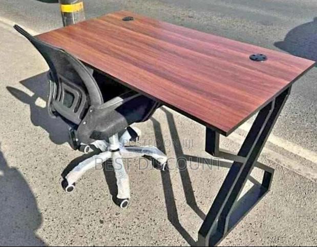 Double Frame Metallic Table - main view