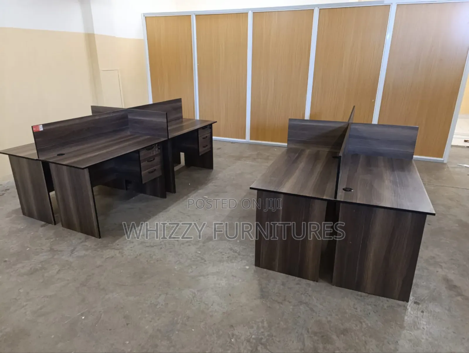 Brown Office Workstation 2.4m