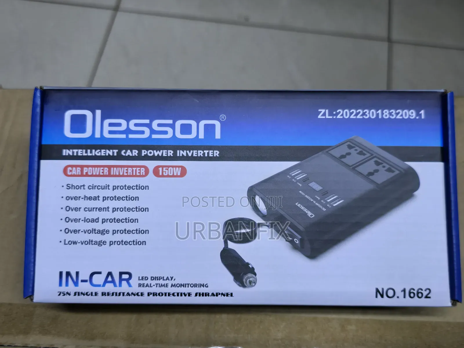 Olesson 150watts Car Power Inverter With 2 Sockets, 4 Usb