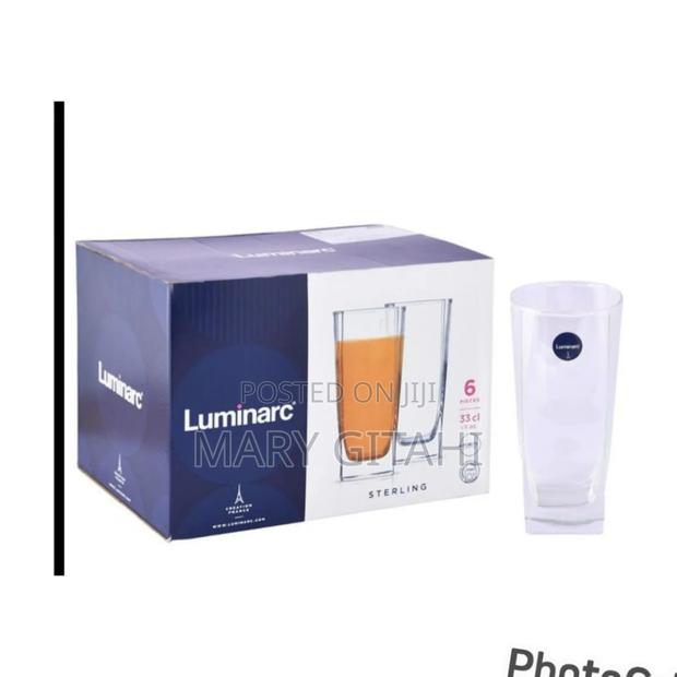 *Set of 6 Luminarcsterling Glasses 