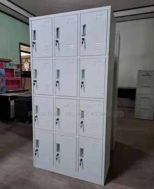 Cabinets:Twelve-Door Secure File and Item Office Locker