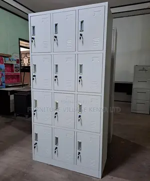 Cabinets:Twelve-Door Secure File and Item Office Locker