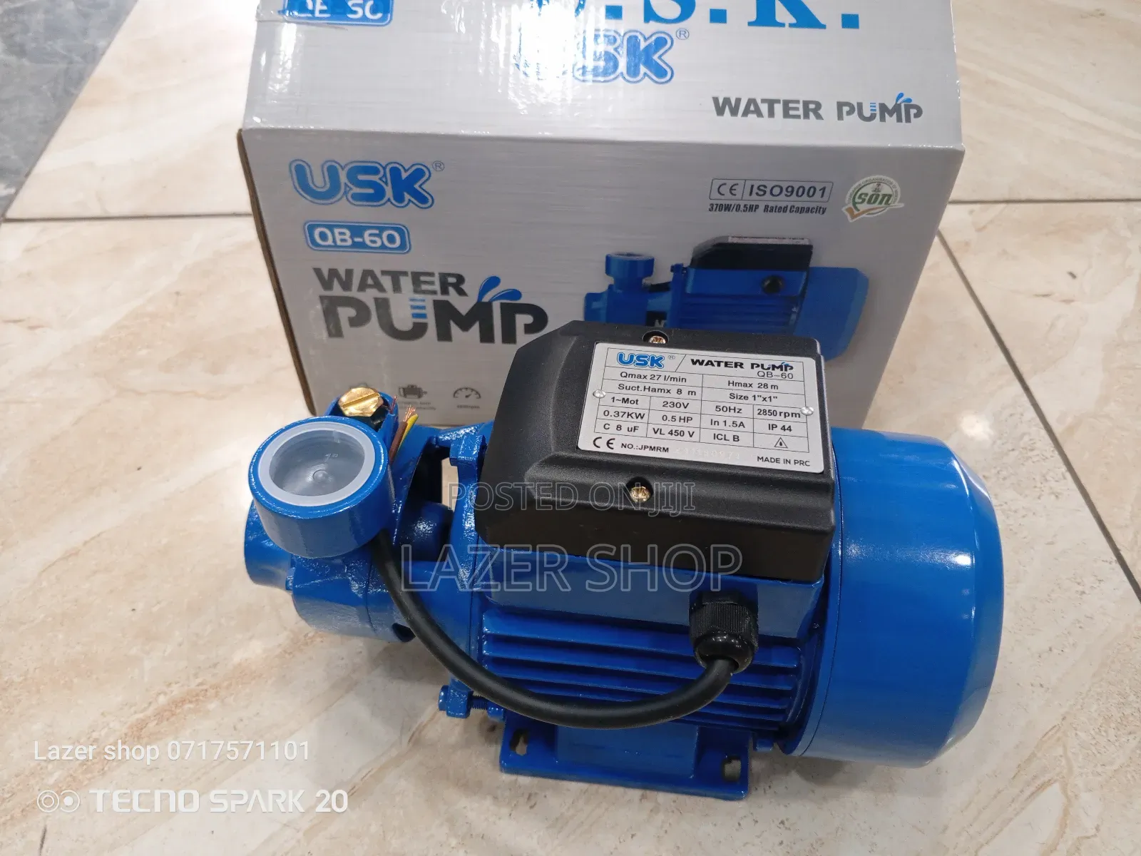 Usk Water Pump 0.5hp