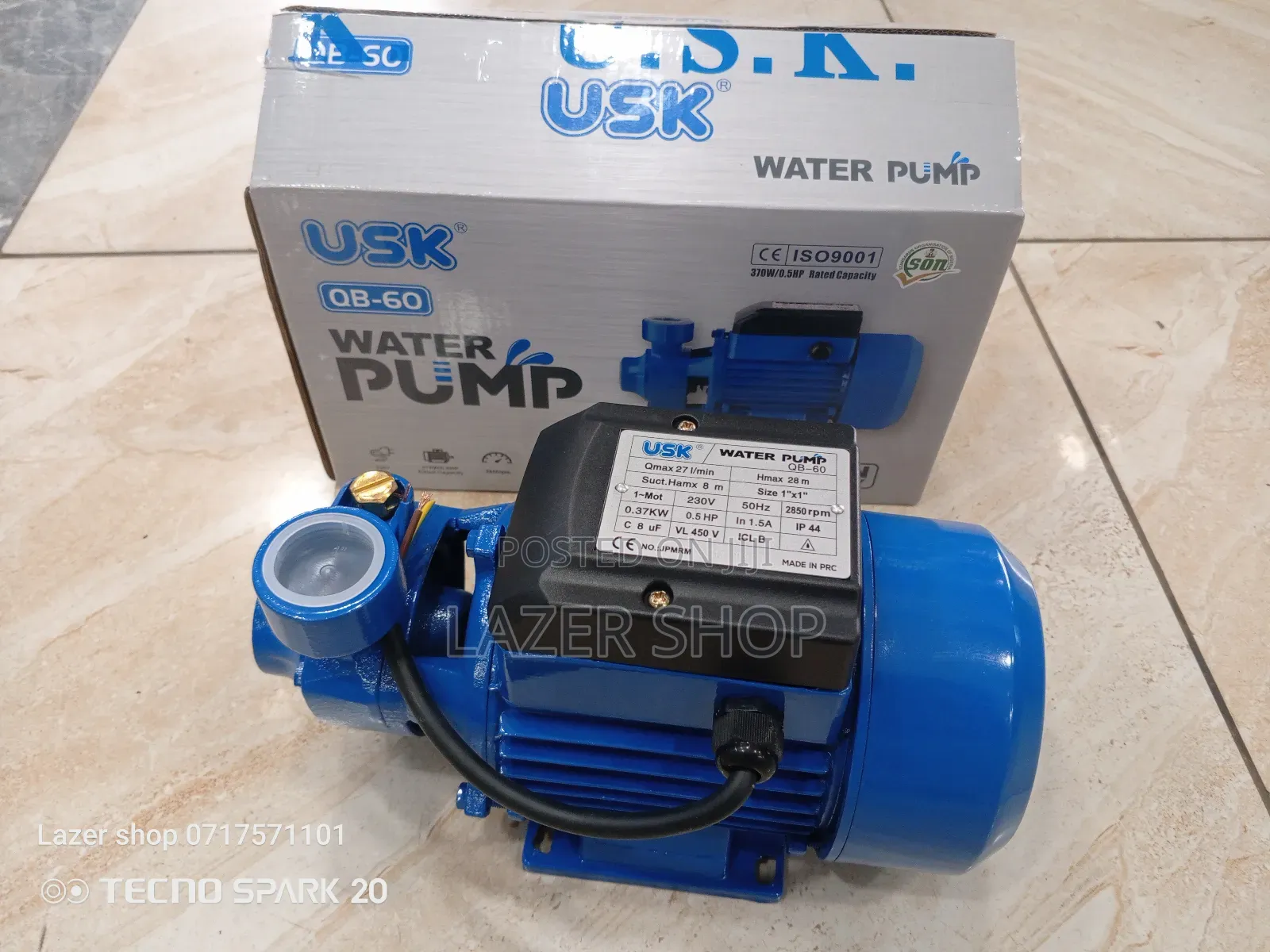 Usk Water Pump 0.5hp