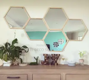 Hexagon Acrylic Mirrors- Decor + Design in One