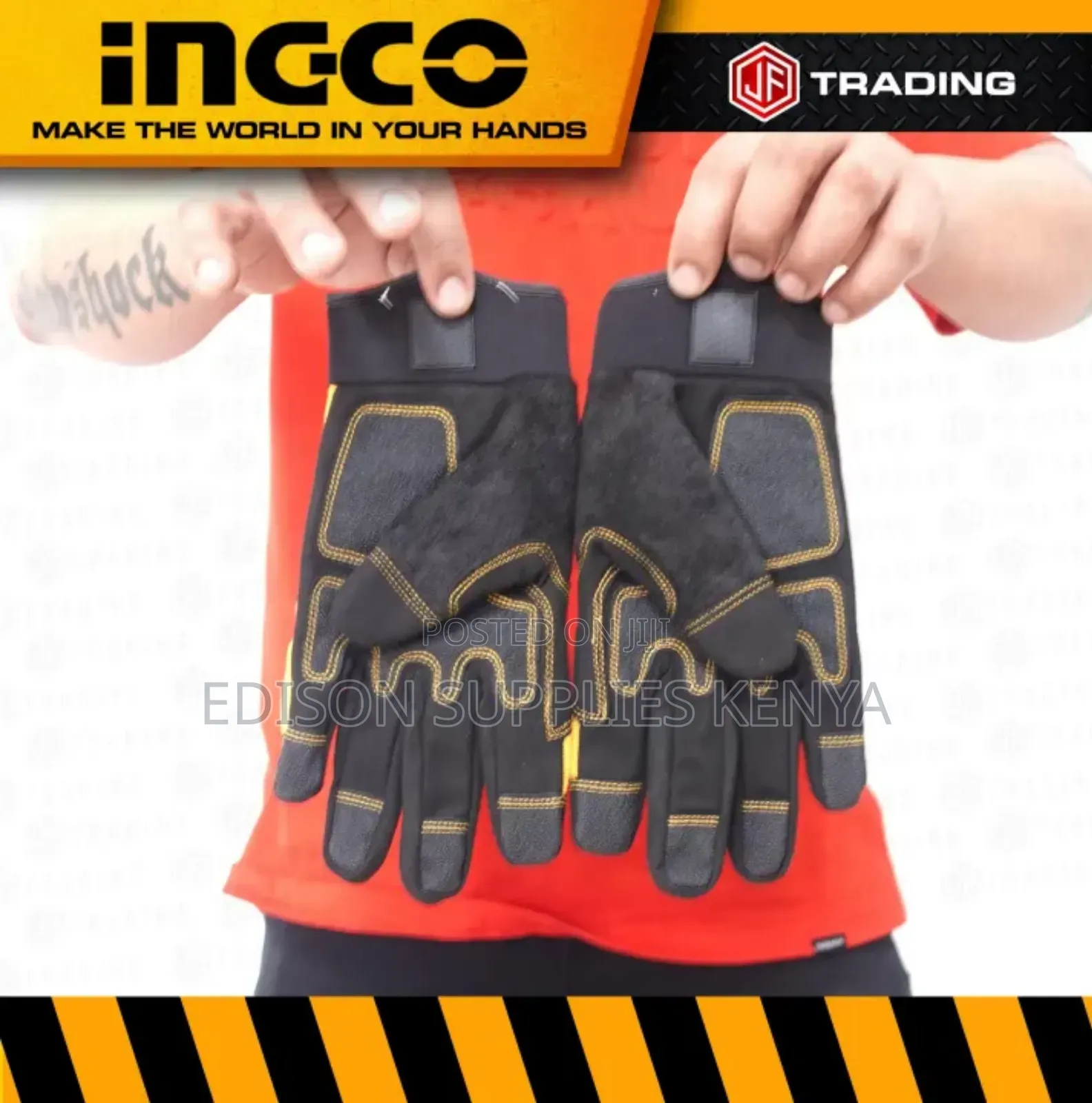Mechanic Gloves Work Glove Ingco Hgmg02-xl Microfiber Gloves
