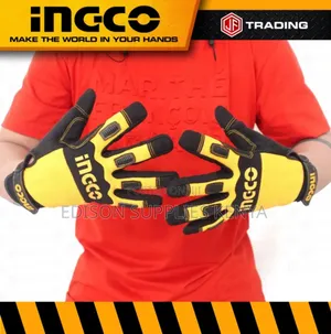 Mechanic Gloves Work Glove Ingco Hgmg02-xl Microfiber Gloves