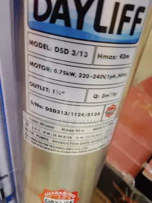 Daylidd 1hp Submersible Pump/ Submersible Borehole Pump