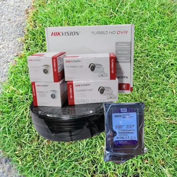 Super Clear 4 Hikvision 2mp CCTV Cameras Full System Kit