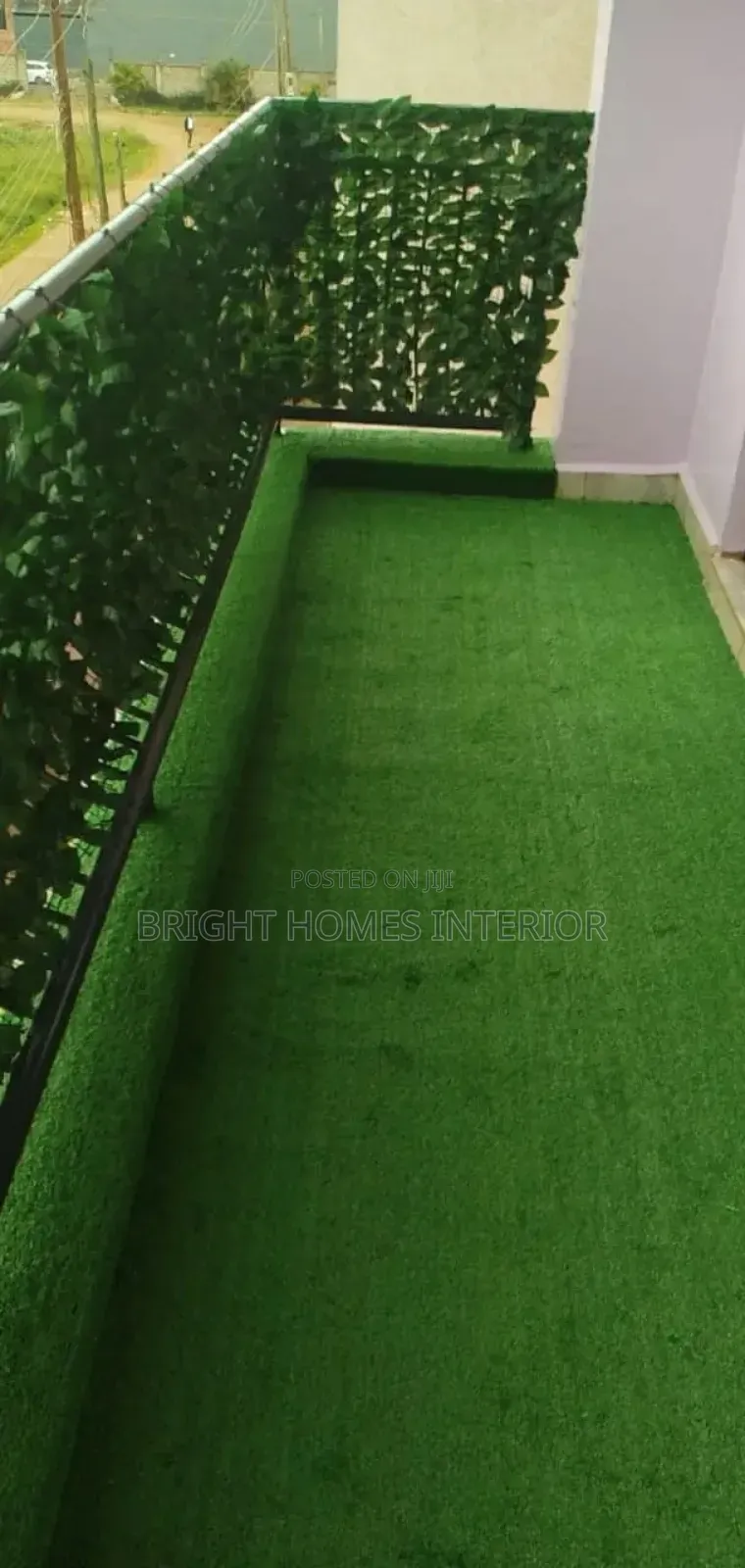 Green Grass and Balcony Fence Both Available
