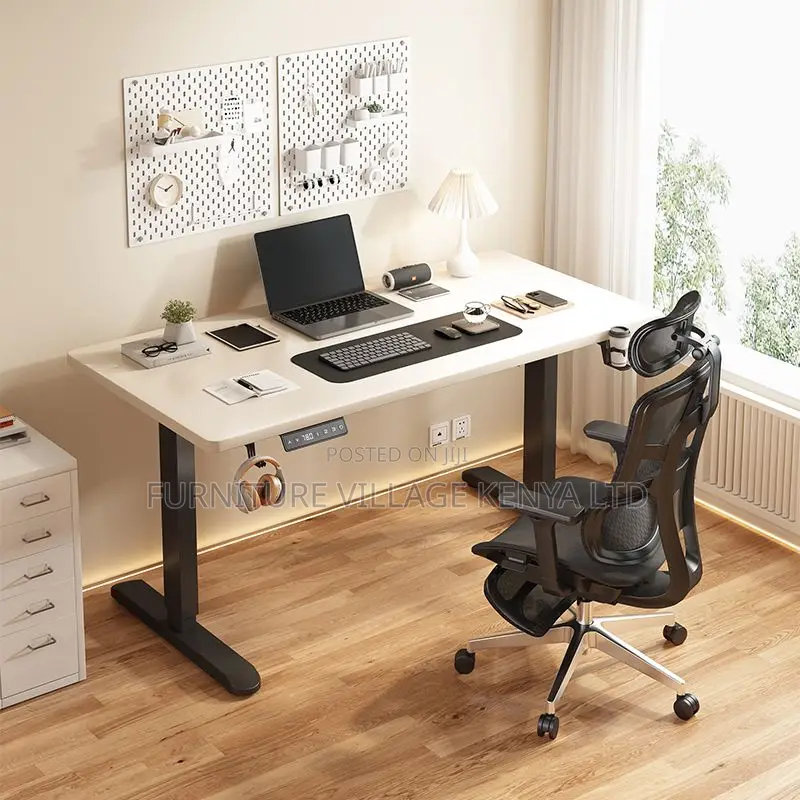 Office Desk:Power-Adjustable Height Modern Desk-120cm
