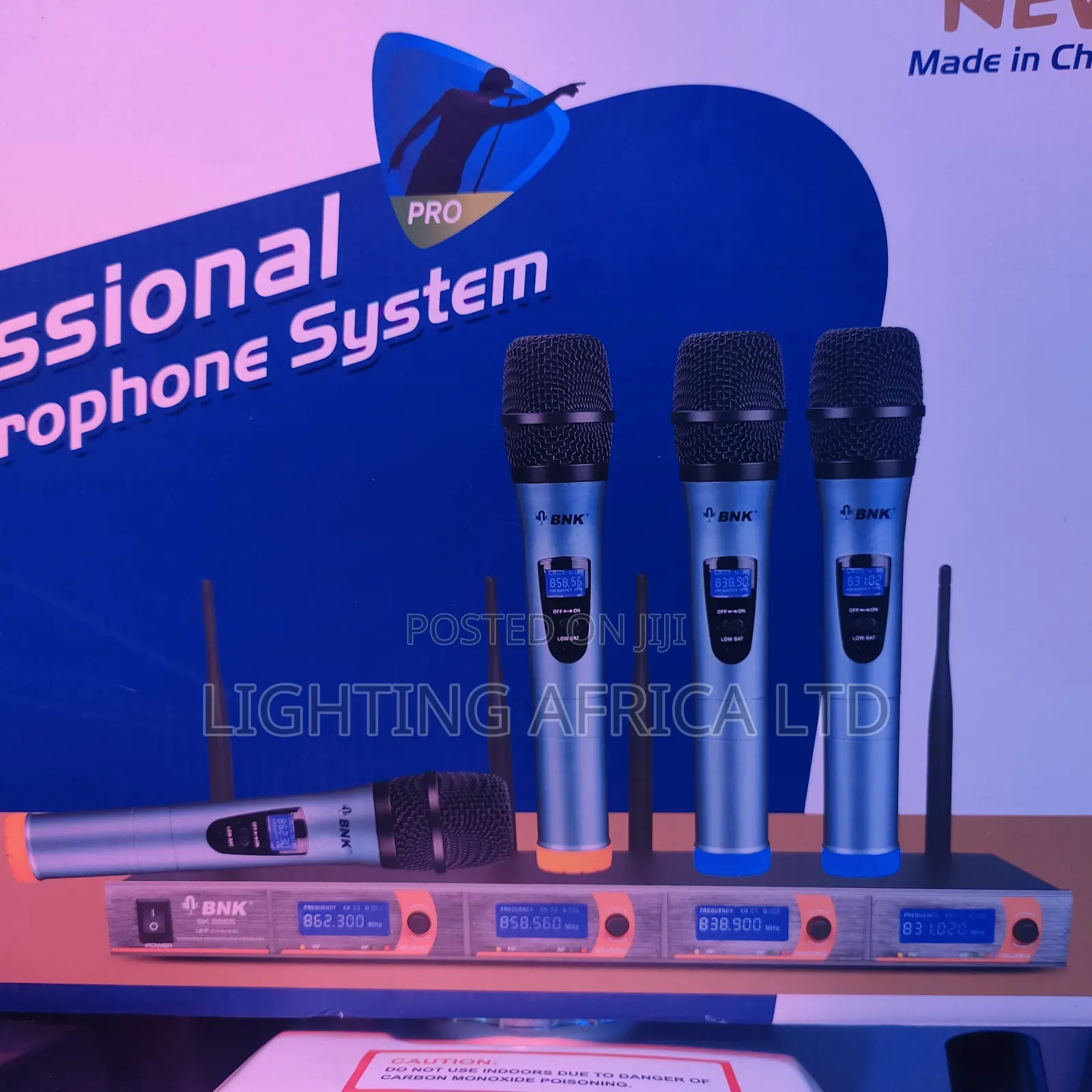 Bk 5555 4 Microphone's Wireless 150 Meter's Uhf Digital