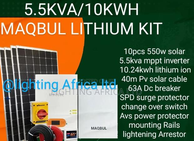 Perfect Home 5.5kva/10.28kwh Maqbul Off-Grid System +Free Installation