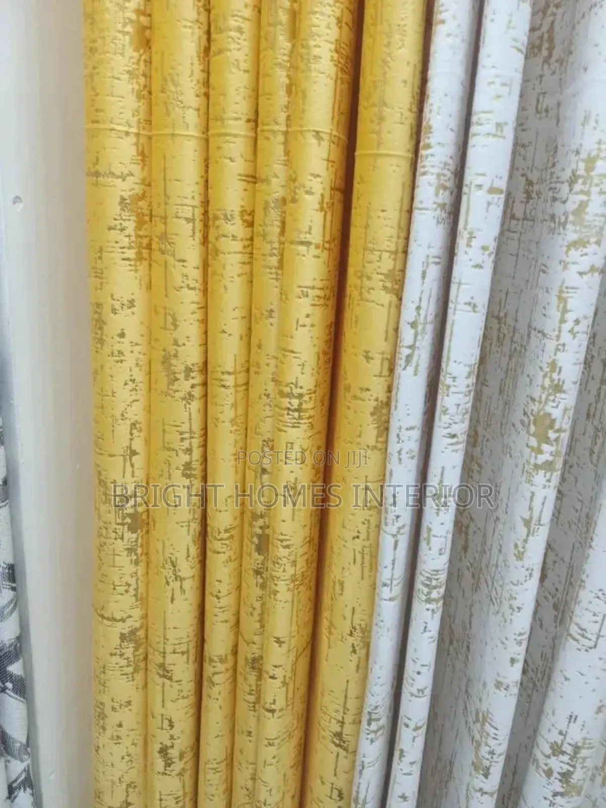 Velvet Cotton Material White and Mastered Yellow