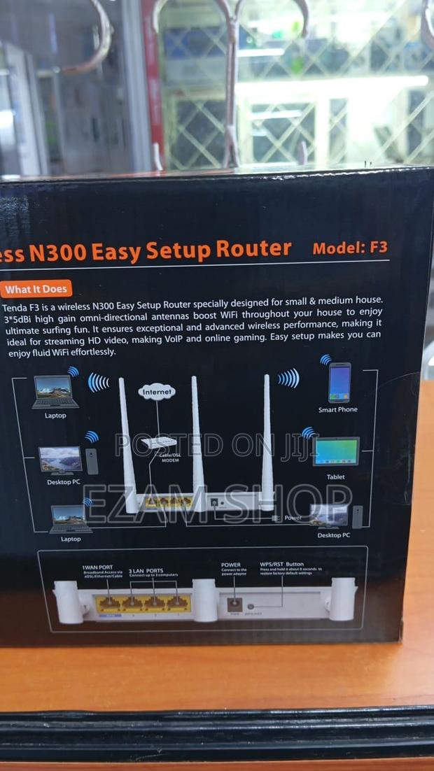 Tenda F3 Wireless N300 Easy Setup Router