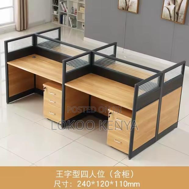 Office Desk: Four-Way Workstation Cluster - thumbnail 2