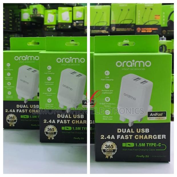 Oraimo Firefly Type C Charger With 1.5m Cable - thumbnail 2