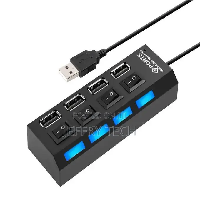 High Speed 4ports Usb Hub 2.0 Adapter