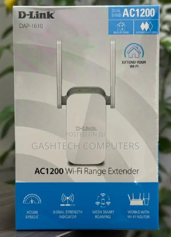 D-Link Ac1200 Dual Band Wi-Fi 5 Range Extender - Dap-1610
