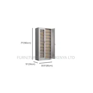 Cabinets:2-Door White Glass Access Storage Office Cabinet
