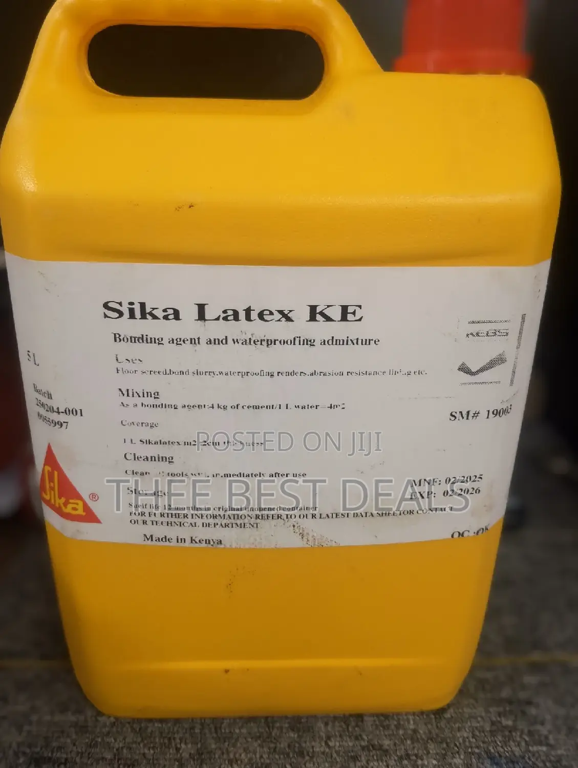 Waterproofing Admixture 5litre Sika Latex