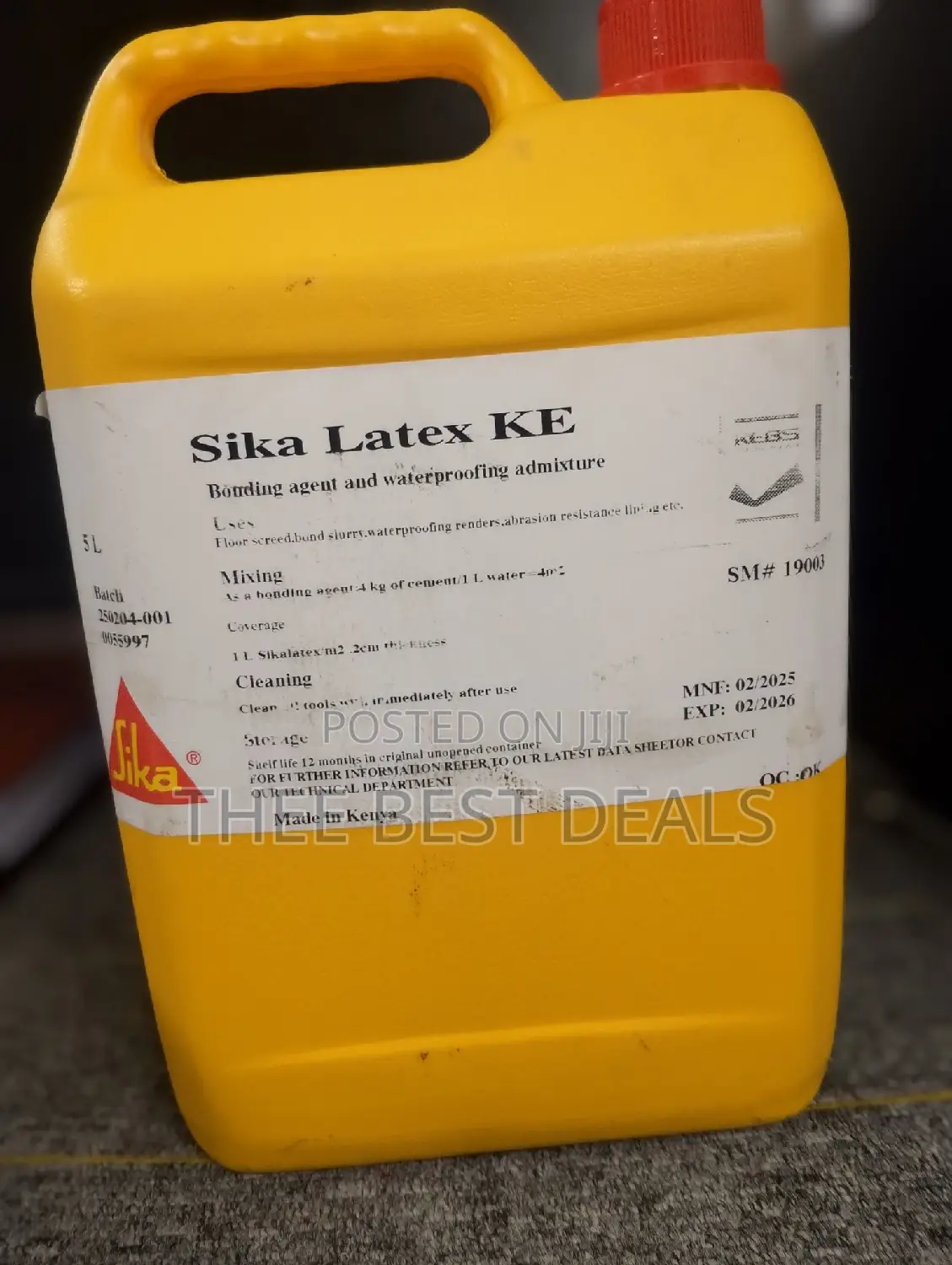 Bonding Agent and Waterproofing Admixture Sikalatex Ke