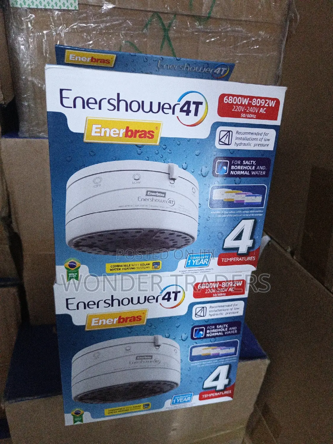 Enershower4t! Shower Head!! Ener Shower 4t