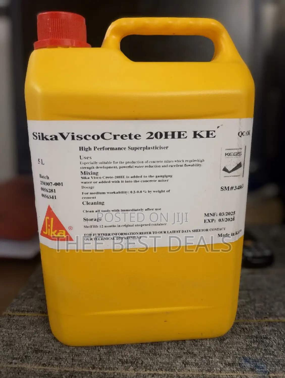 Sika Viscocrete 20he Ke 5litres