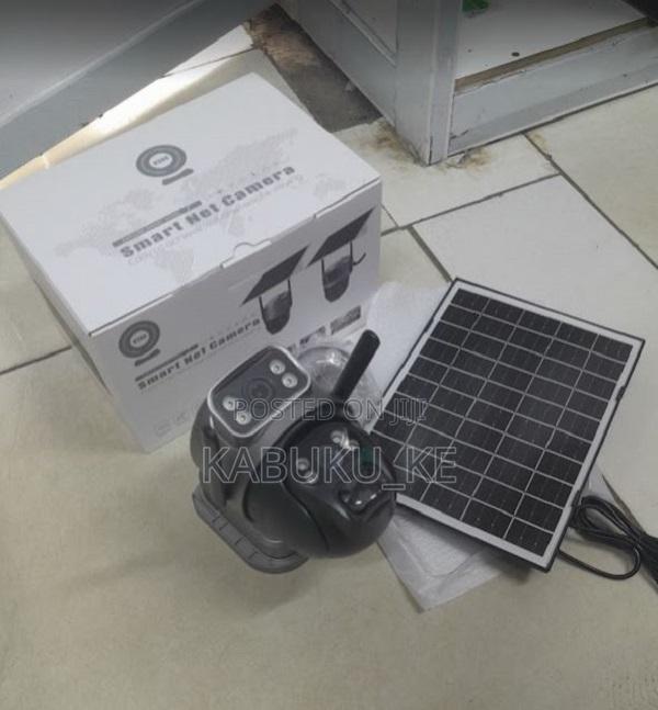 V380 Pro Wifi Camera With Solar Double Lens PTZ Camera