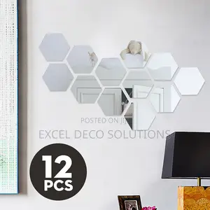 Clustered Hexagon Acrylic Mirrors