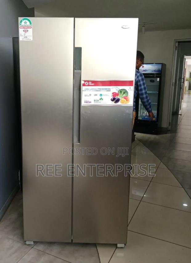 Original 430 Litres Tlac Side By Side  Grey Refrigerator