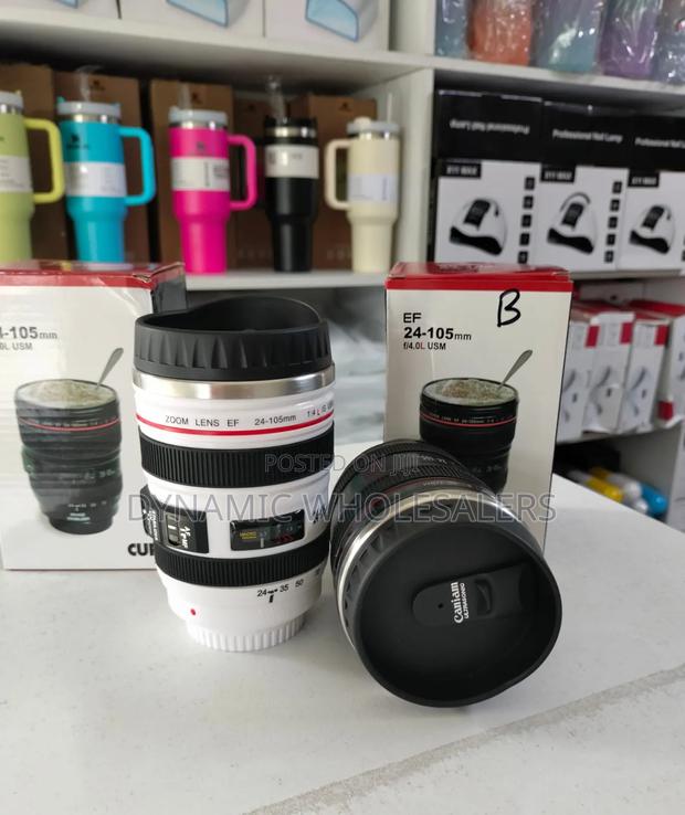 Camera Lens Travel Thermal Mug