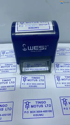 Self Inking Rubber Stamp With Adjustable Dates