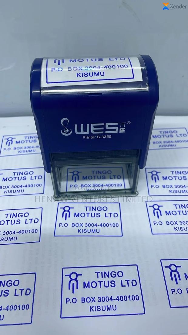 Self Inking Rubber Stamp With Adjustable Dates - main view