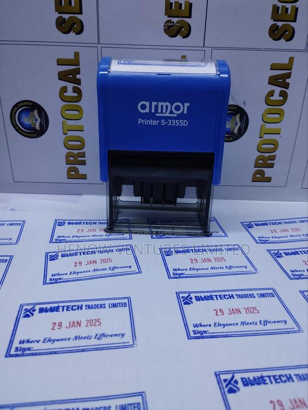 Self Inking Rubber Stamp With Adjustable Dates - thumbnail 3