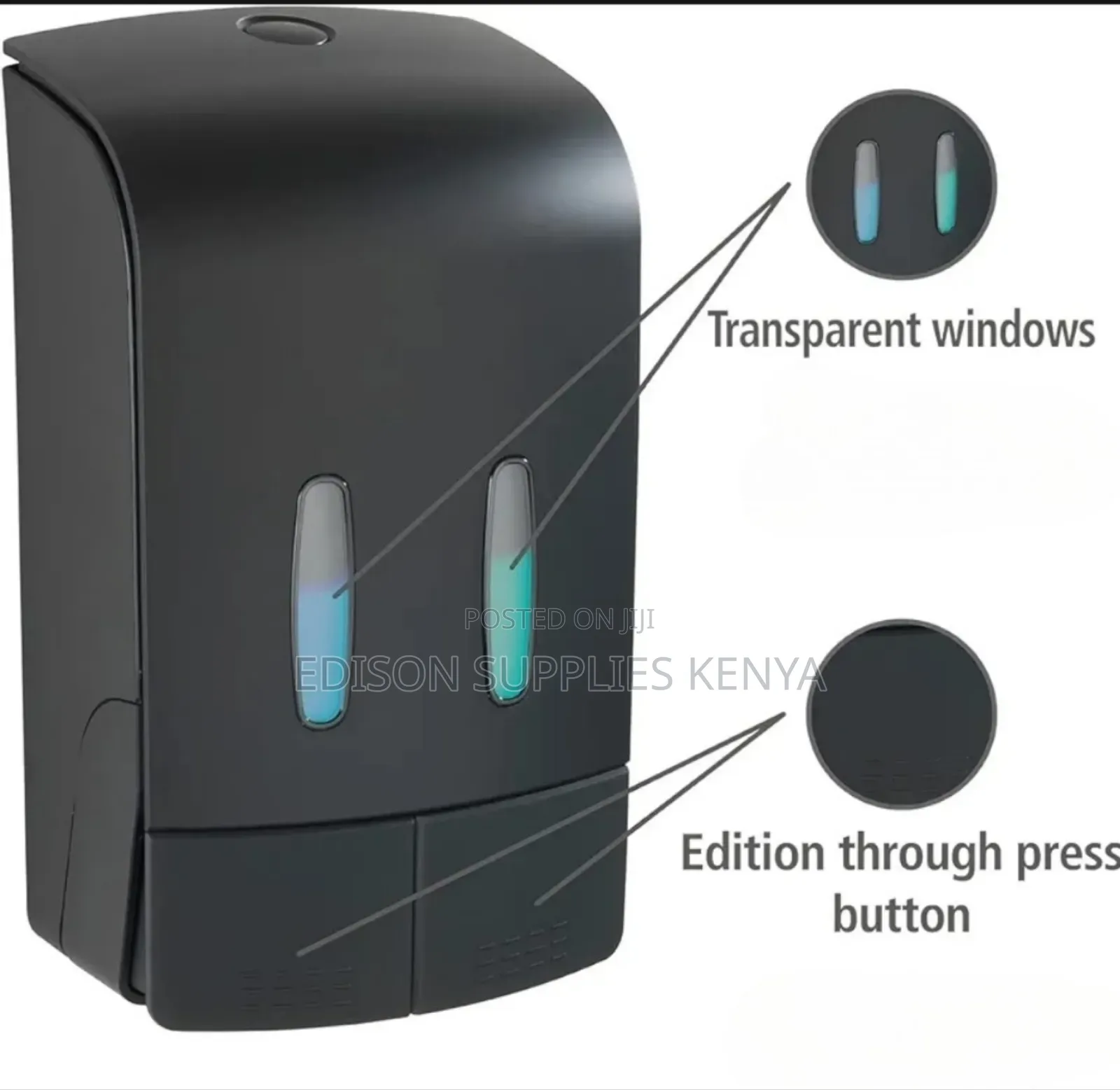 Soap Dispensers 1 Litre Double Soap Dual Shampoo Bottles 1l