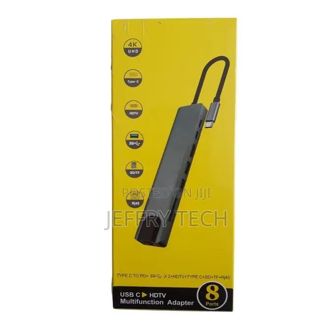 1 Usb-C / Type-C Hub 8 Port Adapter With Hdmi