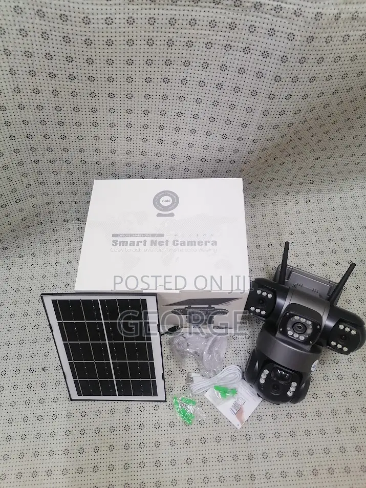 Solar Intelligence 4g (Simcard) V380 Triple Lens Camera