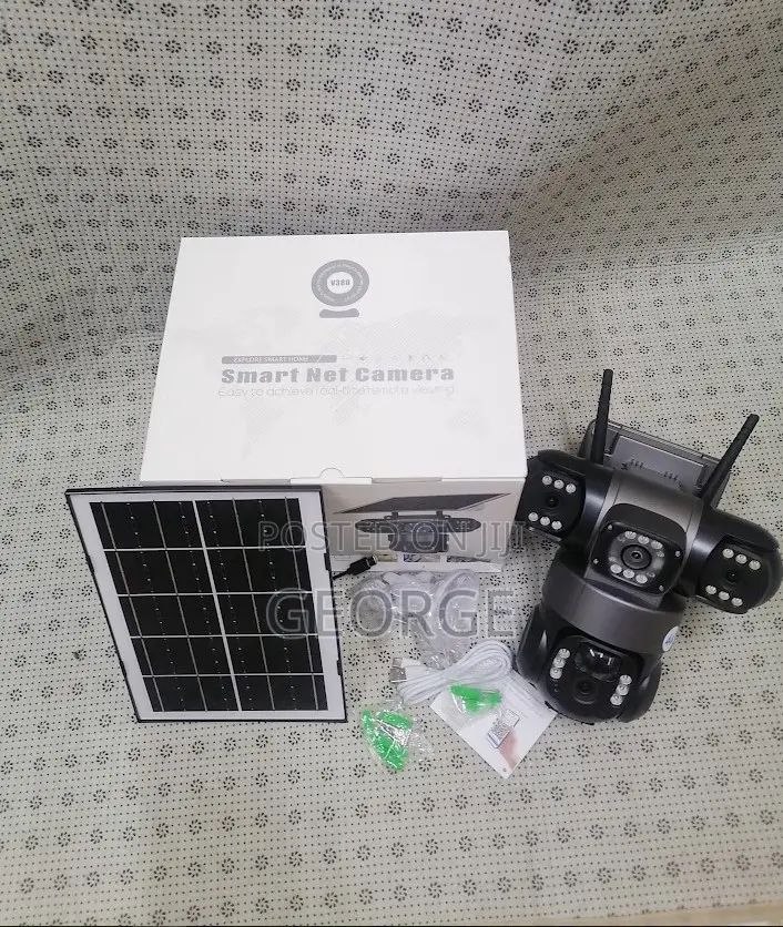 Surperb Solar V380 Tripple Lens 4g Simcard PTZ Camera