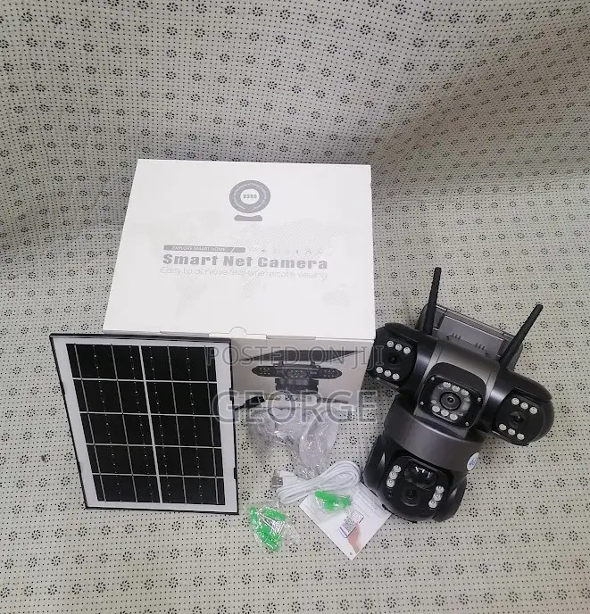 Solar Camera Triple Lens Wifi Solar V380 Tripple Lens
