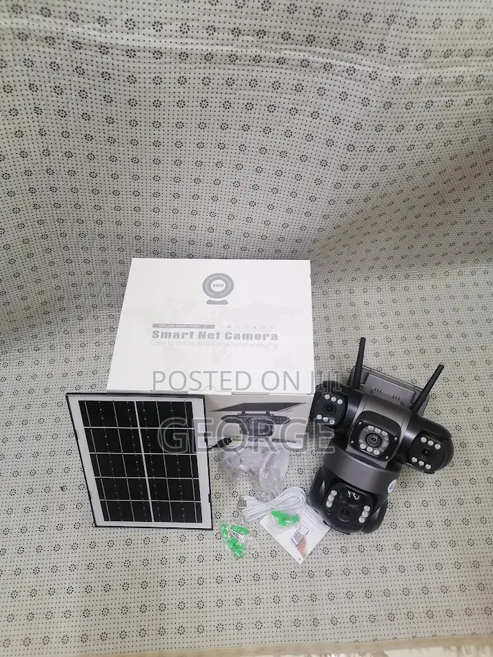 Simcard Solar V380 Tripple Lens Wifi Enabled PTZ Camera