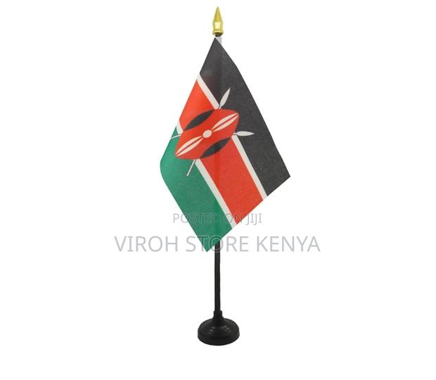 Mini Kenya Flag With Stand - main view