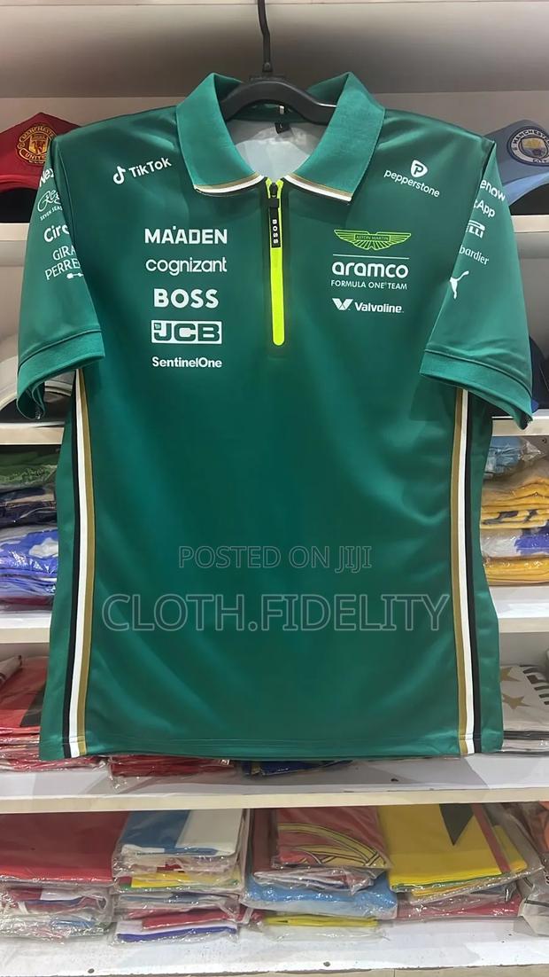Aston Martin Aramco Cognizant F1 Polo Shirt 2025.