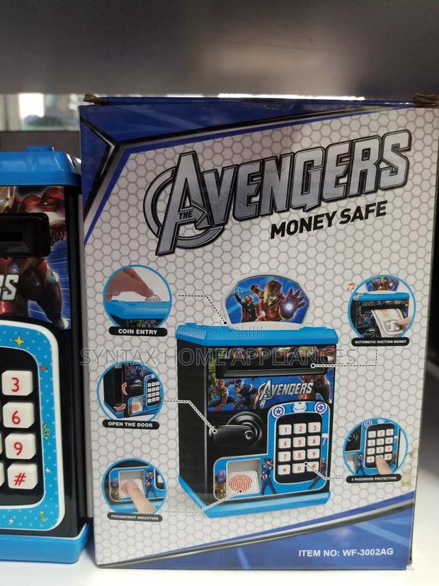 Avengers Theme Money Safe With Fingerprint Sensor - main view
