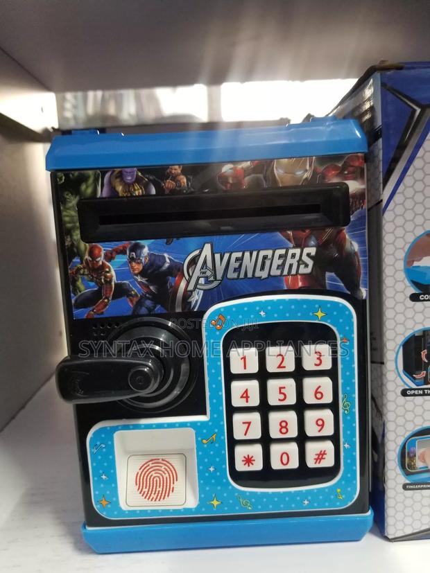 Avengers Theme Money Safe With Fingerprint Sensor - thumbnail 2